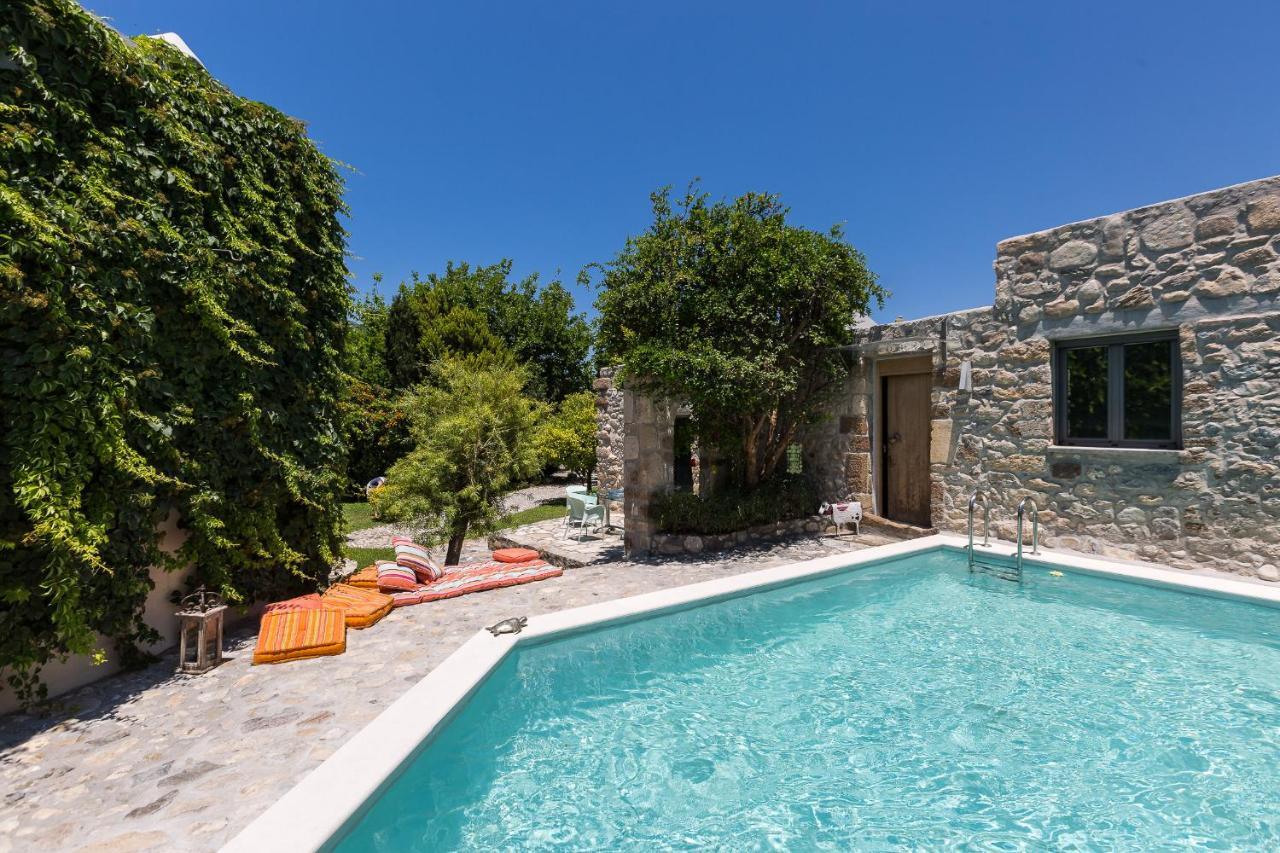 Muazzo Creta Stone House, Nature Escape With Pool, By Thinkvilla Pigí Exterior foto